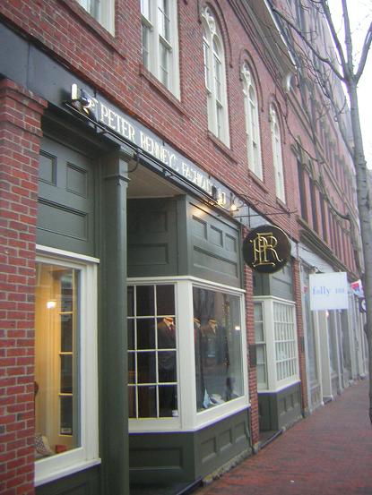Shops in downtown Portland, Maine